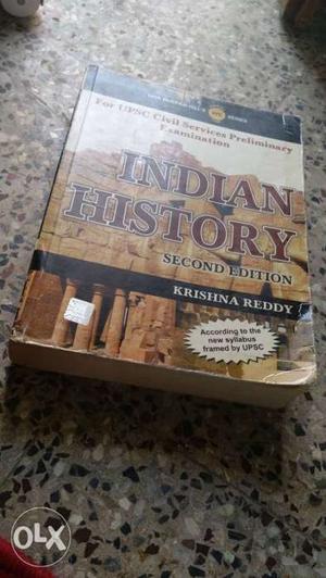 Indian history by Krishna Reddy good condition