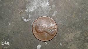 One cent coin of usa