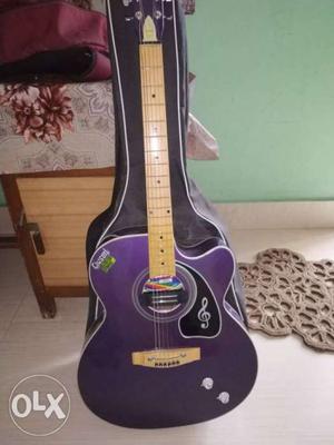 Purple Acoustic Guitar