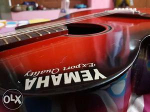 Red Burst Yemaha Acoustic Guitar(all new not used) #URGENT
