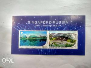 Singapore-Russia stamp collection for philately.