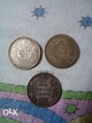 Three One Rupee India Cons