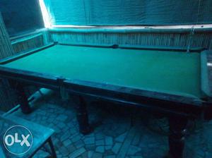 White And Black Pool Table
