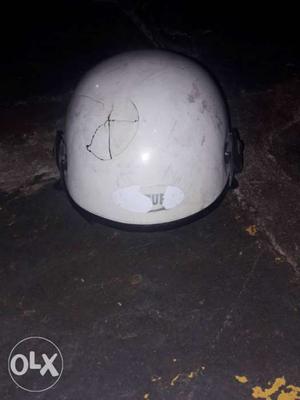 White Half Helmet