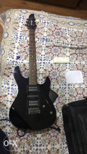 Yamaha black electric guitar