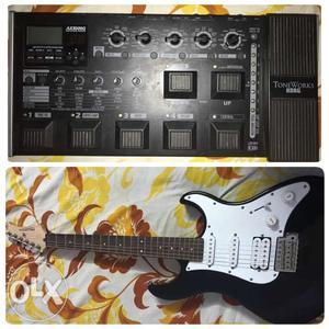 Yamaha guitar with korg axg processor