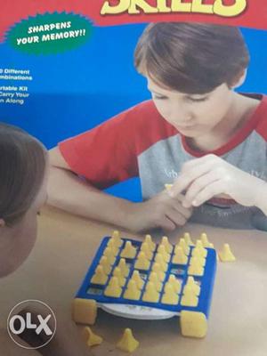 Yellow And Blue Board Game Box