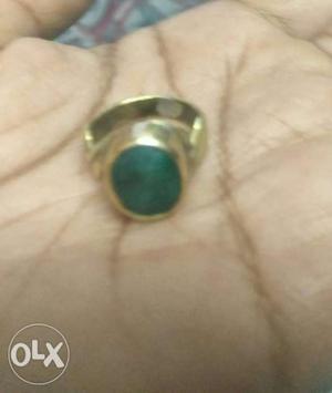 7.25 ratti panna/emerald in panchdhatu