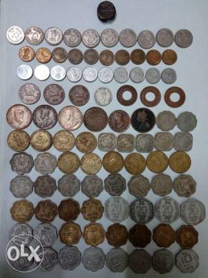 All 95 coins at rupees th century to 19th