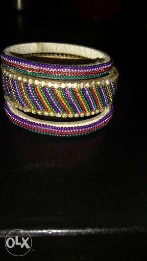 Beaded Multicolored Bangle