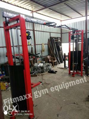 Black And Red Fitness Gym Equipment With Text Overlay