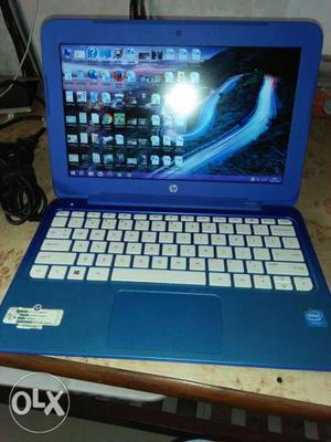 Blue And Black HP Laptop