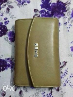Brown Rene Leather Clutch Wallet