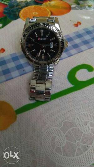 Curren white Stainless Steel watch I can