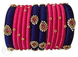 Handmade brand new silk thread bangles available