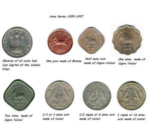 History of Anna Series Coinage at Mintage World Mumbai