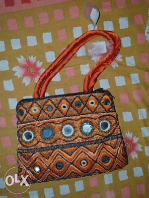 Jaipur mirror work brand new handbag ideal for