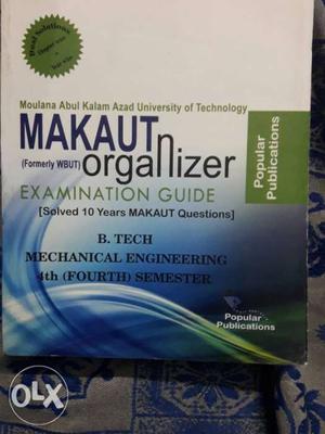 MAKAUT Organizar Mechanical 4th Semester B.Tech..