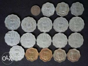 Old Indian coin collection for sale.