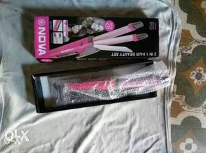 Pink And Black Nova 2-in-1 Hair curler