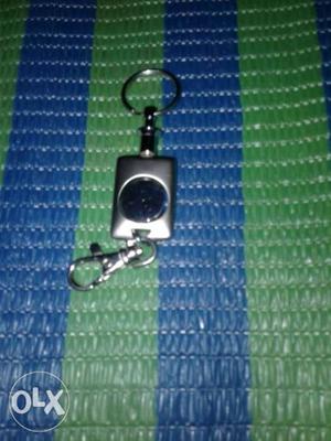 Rectangular Silver Keychain