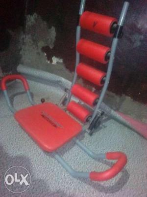 Red And Gray Ab Rocker Exerciser