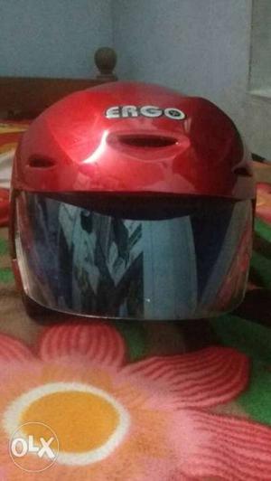 Red Ergo Half-face Helmet