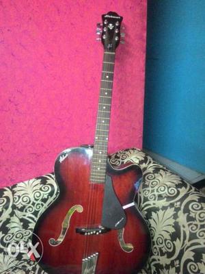 Red-burst Jazz Guitar