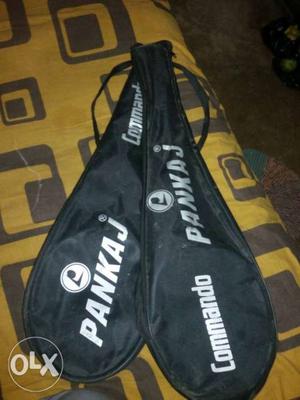 Two Black Badminton Racket Bags