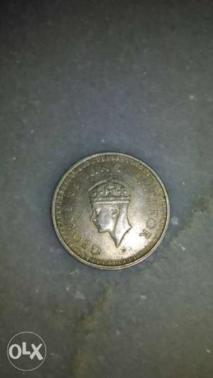 Very rear one rupee indian  GEORGE VI KING