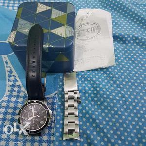 Watch Fossil FS year)+ interchangable strap for