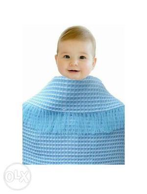 1 Big Size Hooded Blanket, 1 Baby Woolen Acrylic