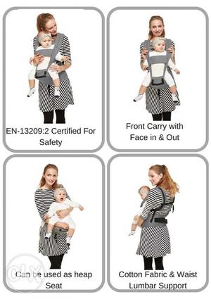 Baby' Gray And Black Carrier