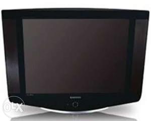 Black And Gray Samsung CRT TV with D2H dish of Vediocon.