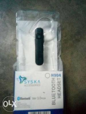 Black Syska Bluetooth Headset