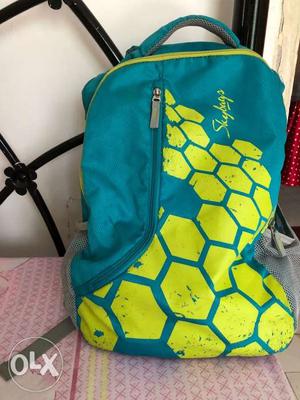 Blue And Yellow Skybags Backpack