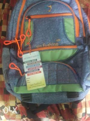 Blue, Green, And Orange Backpack