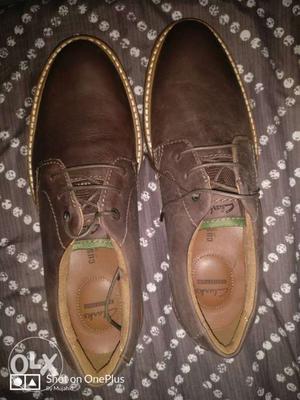 Clarks edgewick plain Oxford leather shoes