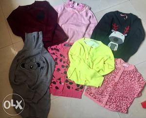 Girls 9-11 yr old branded almost new sweaters