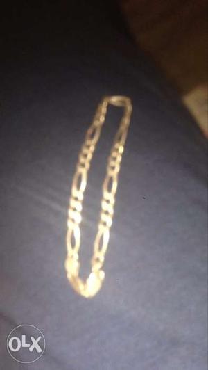 Gold-colored Figaro Link Bracelet