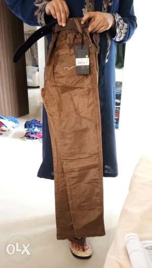 New brown codray pant with price tag