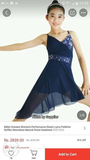 Nice dance dress for 6 to 7 year old girl totally
