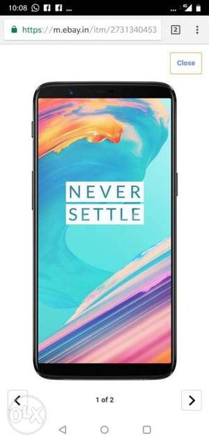 OnePlus 5t 128gb black colour piece. Full box and