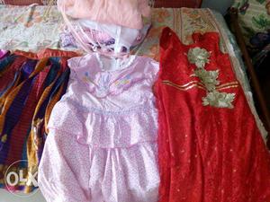 Party wear. Kids dresses each costs. Price negotiable.
