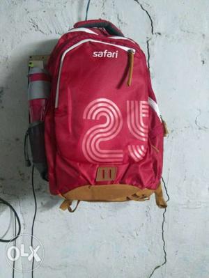 Red And Brown Safari Backpack
