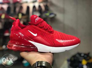 Red Nike Air 70 Shoe