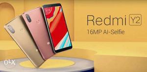 Redmi y2 seal pack gold and grey available