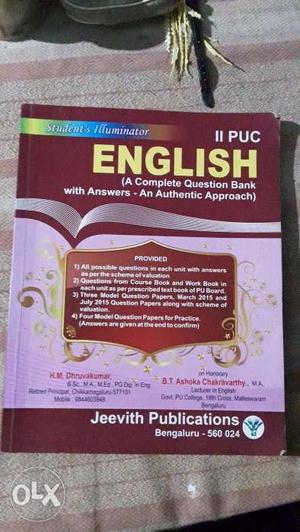 2nd puc ENGLISH guide (jeevith publications