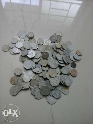 About 180 old Indian coins