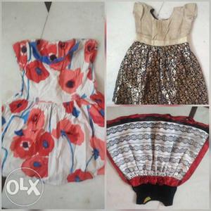 All kids frock only pc) used size 3 year to 4 Years